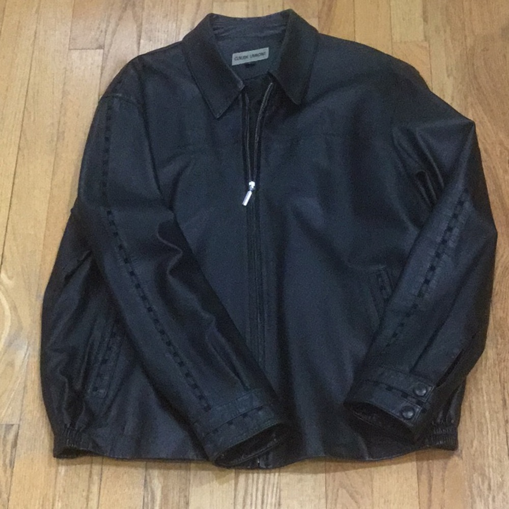 Men's Black Leather Jacket